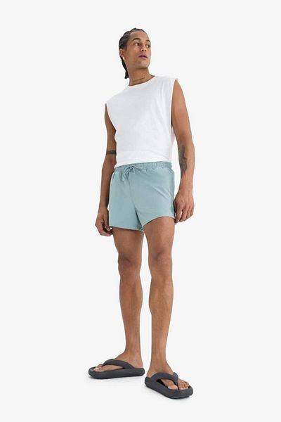 DeFacto New Season Defactofit Andy Printed Flexible Textured Short Length Sportsman Sea Shorts