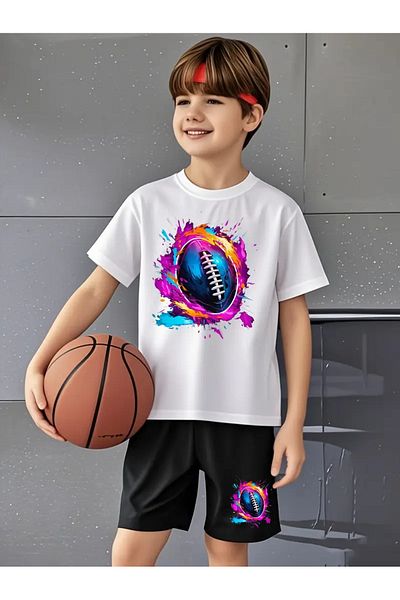 Cevval Children's T-Shirt and Pocket Shorts Set