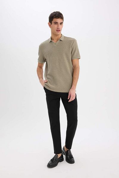 DeFacto Μπλουζάκι πόλο με κοντό μανίκι New Season Regular Fit