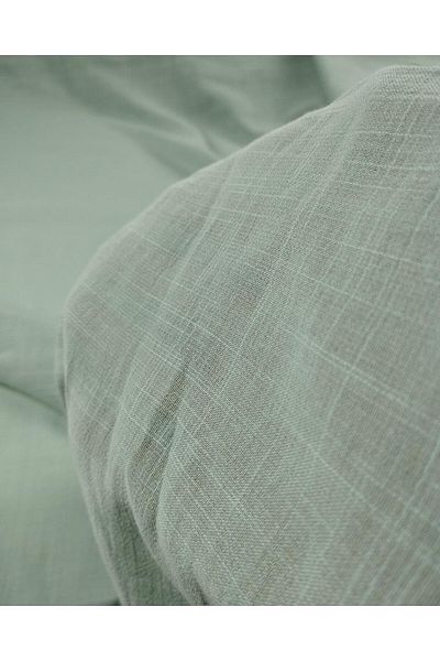 Kumaş Parça Λεπτή υφασμένη βισκόζη σε παστέλ χρώματος που επιστρέφει στο πράσινο (Πλάτος 150 cm x Μήκος 185 cm)