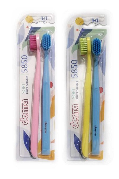 Denta Soft Extra Soft Toothbrush 1+1 X2 Pieces