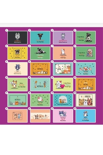 housewife Kedi-Köpek Pet Shop Paspas Mix 10 Adet