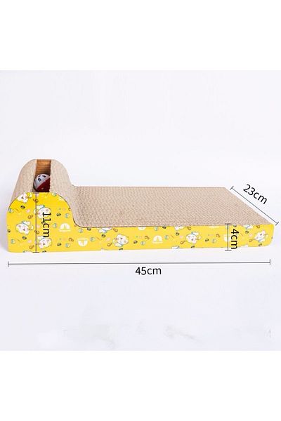TaoTaoPets Cat Scratching Board with Wave Design, Cardboard Lounger Trim,Premium Cardboard Construction