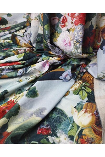 Kumaş Parça Țesătură din bumbac cu model de masă (lățime 140 cm x lungime 310...