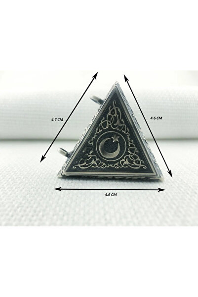 shop Cevşen Ay Yıldızlı Muska 925 Ayar Gümüş Erkek Kolye