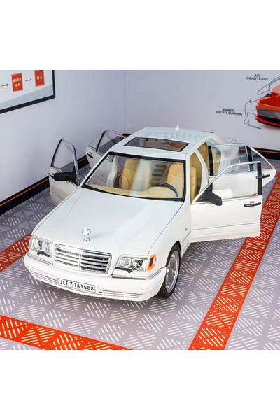 SCOWETTO 1:24 W140 Sel Model Car with Opening Doors