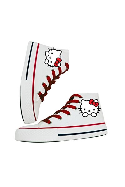 Ymn ayakkabı Pantofi sport pentru copii, cu imprimeu Hello Kitty, cu șireturi...