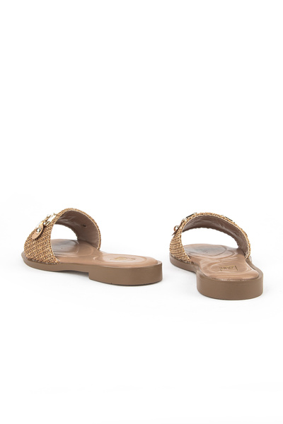 Ziya , Straw Women's Slippers 1511044Z5001 Mink