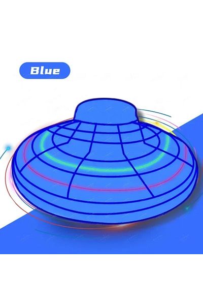 Choice Medium Blue Magic Flying Helicopter Spinner Fingertip Upgrade Flight Gyro Fly orb Hover Ball Mini Dr