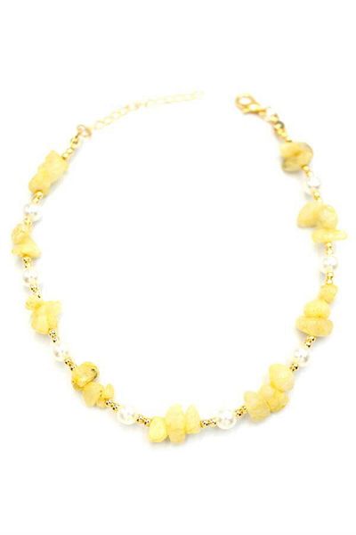 Royaleks Stony anklet - yellow