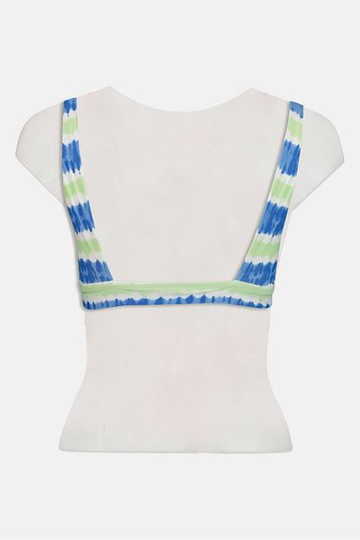 aerie Women Ombre Printed Lightly Padded Bikini Top, Multicolor