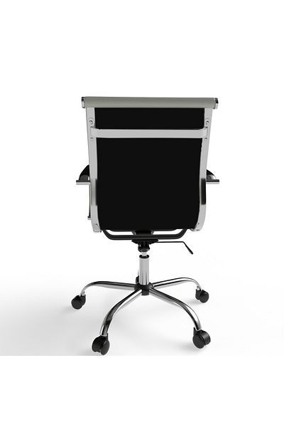 Mahmayi Modern UL UT-C031L Low Back PU Office Chair Ergonomic Chair Ideal for Home Office - Grey