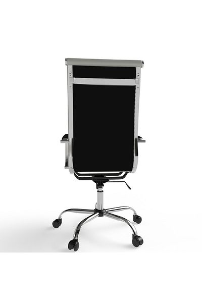 Mahmayi Modern UL UT-C031H High Back PU Office Chair Ergonomic Chair Ideal for Home Office - Grey
