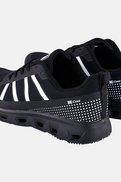 RBX Women Brand Logo Lace Up Training Shoes, Black