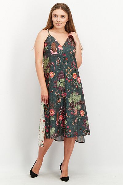 Puma Puma x Liberty Women Floral Print Midi Dress, Multicolor