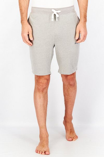 Tommy Hilfiger Men Brand Logo Drawstring Sleepwear Shorts, Grey
