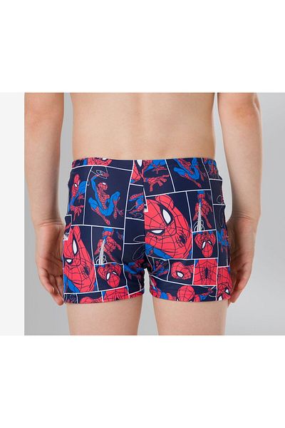 SPEEDO Little Boys Marvel Spider,Man Aquashort, Navy and Red