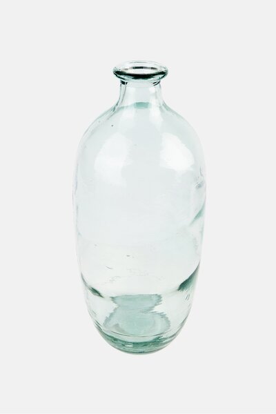 Muy Mucho Flower Glass Vase, Green