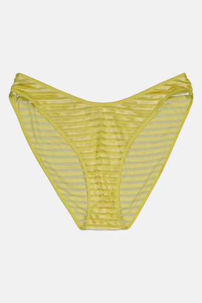 aerie Women Textured Pull On Panty, Apple Green