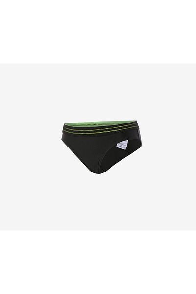 SPEEDO Women Reflect Wave Aqua Brief, Black and Green