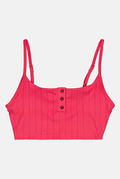 aerie حمالة صدر نسائية مبطنة ومضلعة، وردية اللون