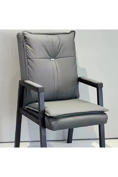 rexa Black Leather Chair Antique Furniture Work Office Chairs for Manager
