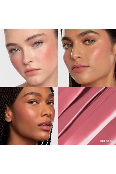 MAKEUP BY MARIO Soft Pop Plumping Cream Blush Veil Rose Crush – Spiced Rose Flush, 5g