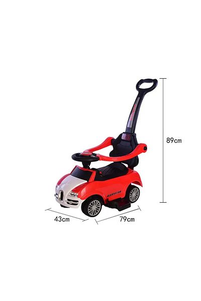 rexa Kidino Children's Pedal Quadricycle – 4-in-1 Stroller, Push Rod Walker
