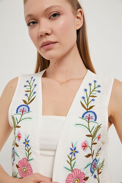 Arma Life Armalife 60513 Embroidered Muslin Women's Vest