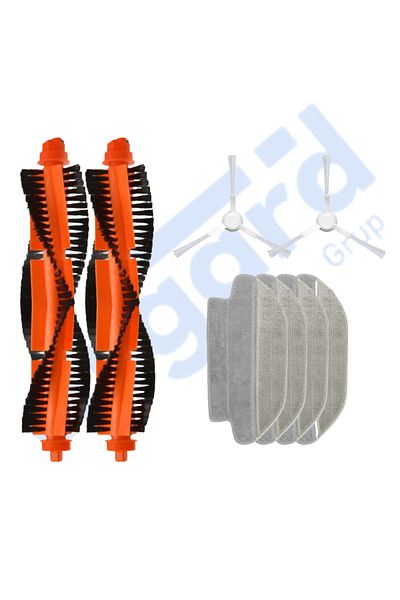 Asgard Grup Vi̇omi̇ Mop Pro, 3C, 3C Plus Compatible 2 Main Brushes 2 Side Brushes 4 Mops