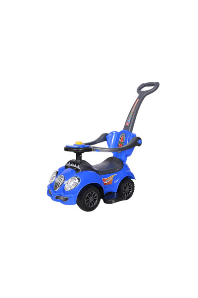 rexa Toy House Cozy Classic Romeo Deluxe 4 in 1 Push Car with Handle for Kids