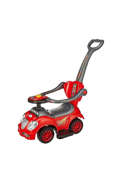 rexa Toy House Cozy Classic Romeo Deluxe 4 in 1 Push Car with Handle for Kids