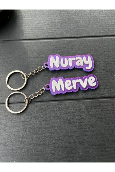 3dvibeswithmerve Kişiye özel isim anahtarlık