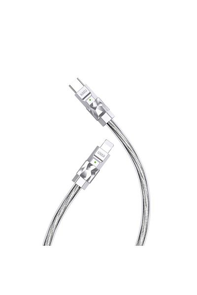 REDz Accessories KSC-956 Cable, Type-C to Lightning, iPhone Compatible, 27W Data Transfer, Silicone, Gray
