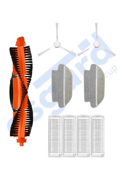 Asgard Grup Vi̇omi̇ Mop Pro, 3C, 3C Plus Compatible 1 Main Brush 2 Side Brushes 4 Filters 2 Mops