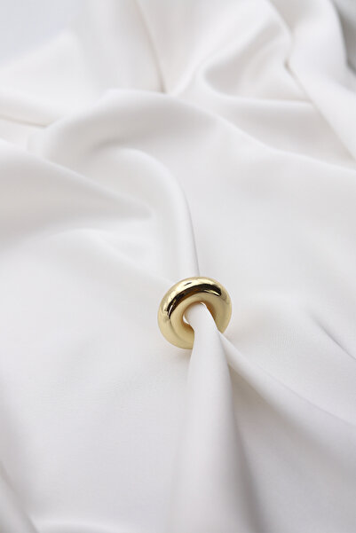 Brillo Steel Thick Knuckle Single Cartilage Earring Earcuff (3 cm)