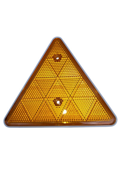 opersan SARI ÜÇGEN PLASTİK REFLEKTÖR-KEDİ GÖZÜ