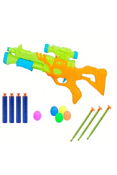 rexa مسدس لعبة SMG-45 برصاصة ناعمة مع سهام وكرات إسفنجية - لعبة آمنة للأطفال