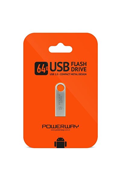 Powermaster Powerway 64 Gb Metal USB 2.0 Flash Memory
