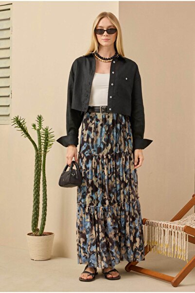 HEQA Fusta din tul cu etaje Model de pensula