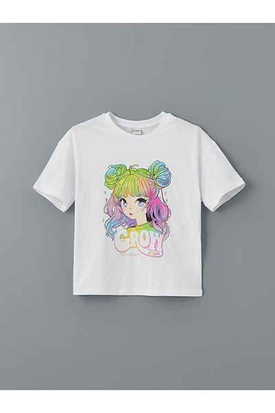 LC Waikiki Crew Neck Girl's T-Shirt (S5)
