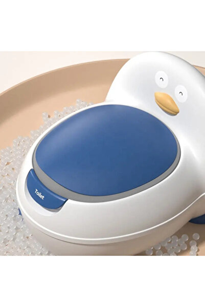 ABYZ Olită pentru copii cu scaun anatomic moale, design confortabil, albastru, perfectă pentru tranziția la toaletă