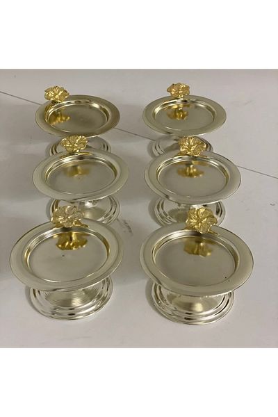 SEVA ÇELİK SILVER COLOR 6 PACK JAPANESE ROSE MACARON HOLDER COFFEE SIDE PRESENTATION