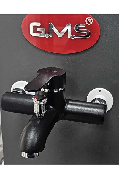 GMS ZİRVE MİX BANYO DUŞ BATARYASI SİYAH KROM ZRV303K - 5 YIL GARANTİLİ