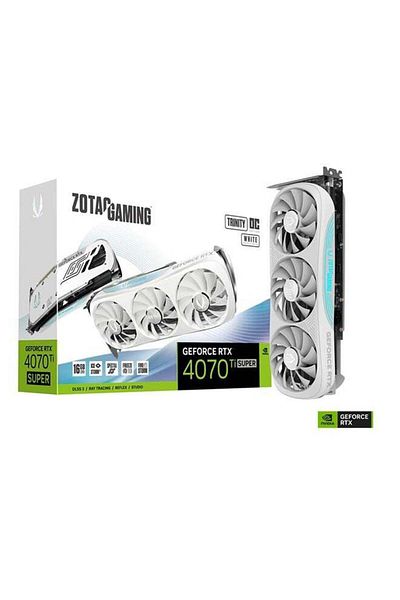Zotac ZOTAC Gaming GeForce RTX 4070 Ti SUPER Trinity White OC Edition Graphics Card