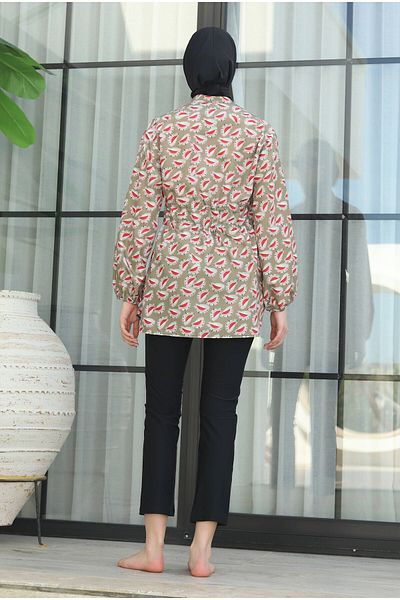 HEQA Μαγιό με σχέδιο Tunik Melonia Pattern