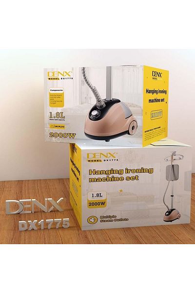 Denx DINEX Professional Garment Steamer, 2 in 1, Vertical Flat Steamer, 2000W, Heating