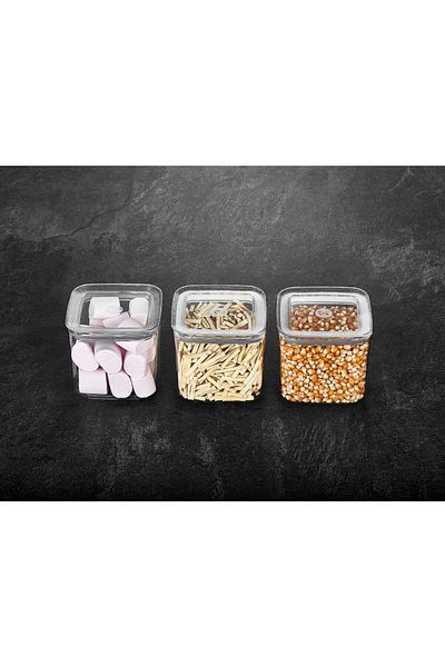 Technow Vp-262 Sude Square Storage Container Set 3 X 700 Ml.