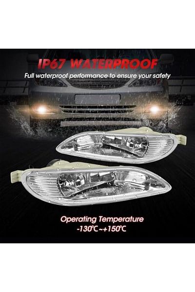 Kashafi CM2003TY Fog Lamp for Toyota Camry 2003, Bulb 9006 12V 55W, Fog Lights Assembly
