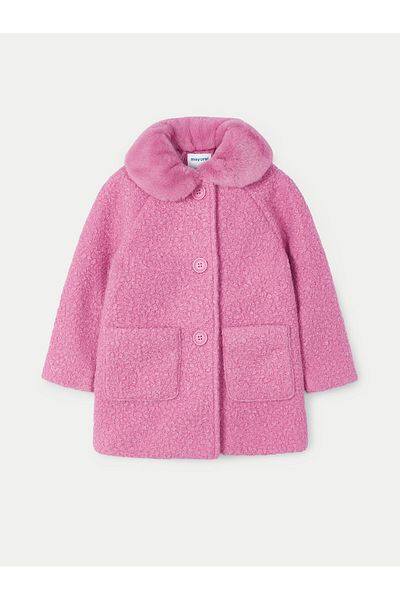 MAYORAL Girl Sheepskin Coat 4487 Pink